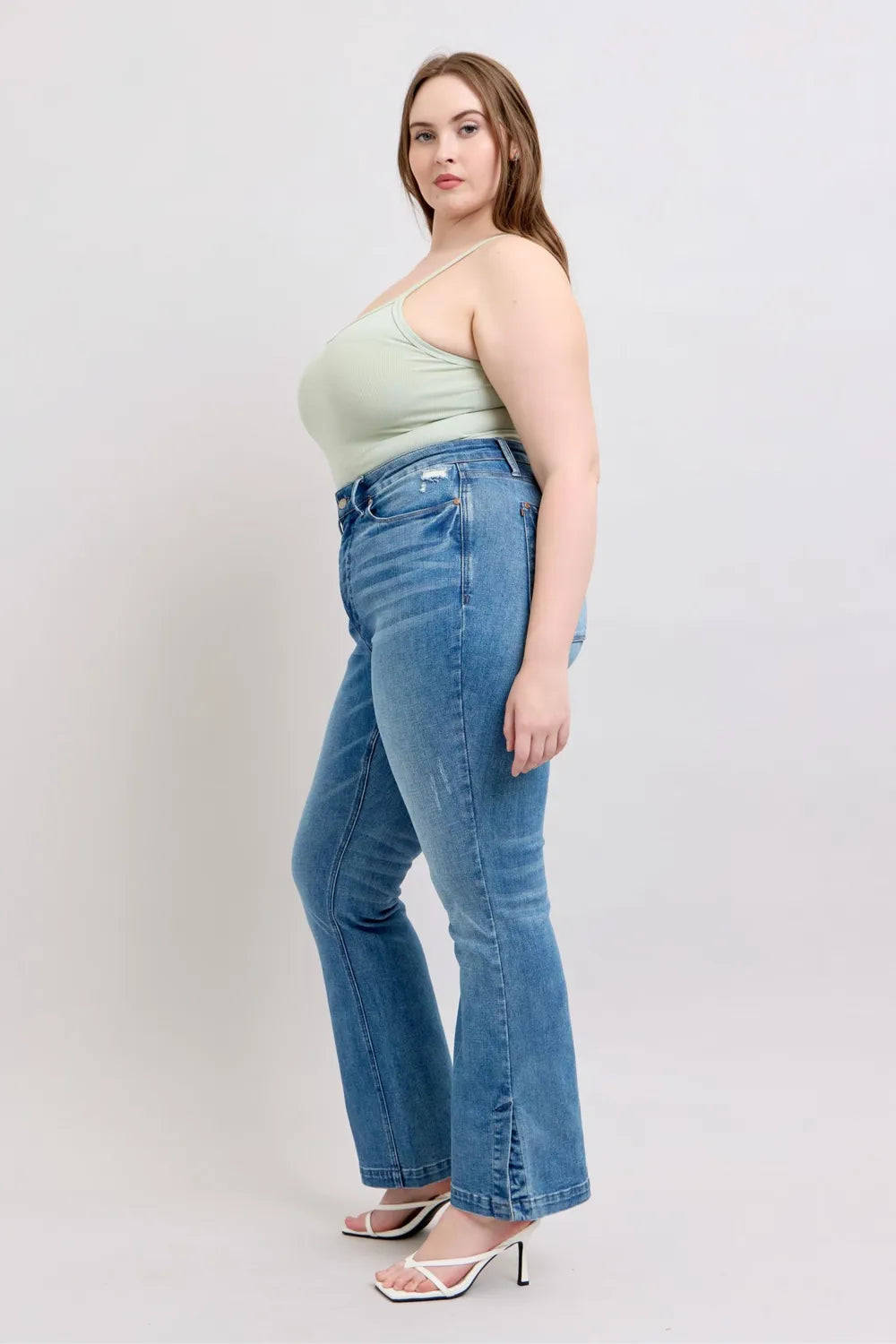 Judy Blue HW Tummy Control Vintage Wash Side Slit Slim Boot Jeans e0bb5ec3-d183-45dc-91d8-f66f68959d16-Max