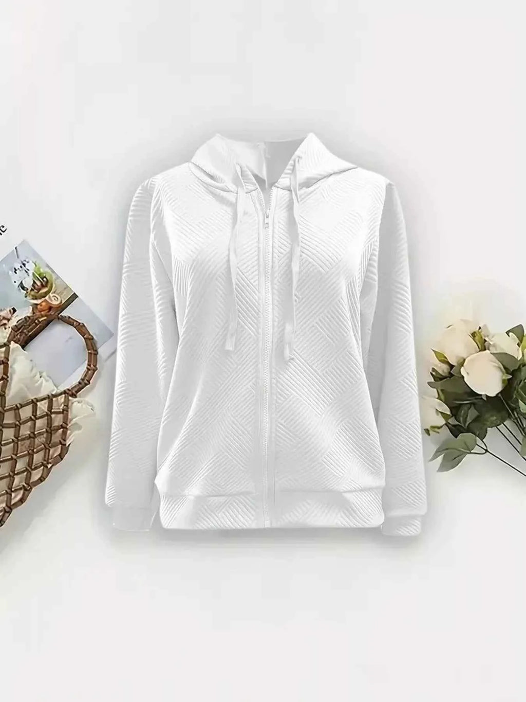 Textured Zip-Up Hooded Jacket e0cfaa3361604427a9d16ae3f226dd61-Max-Origin