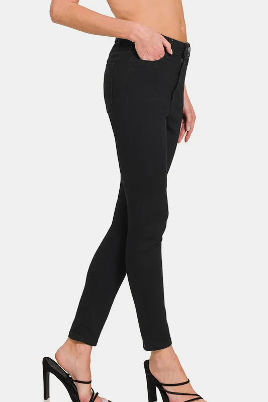 Zenana High Rise Skinny Jeans with Pockets e0e940b8-0b8b-44a3-8c1f-48d8ec5db190-Max