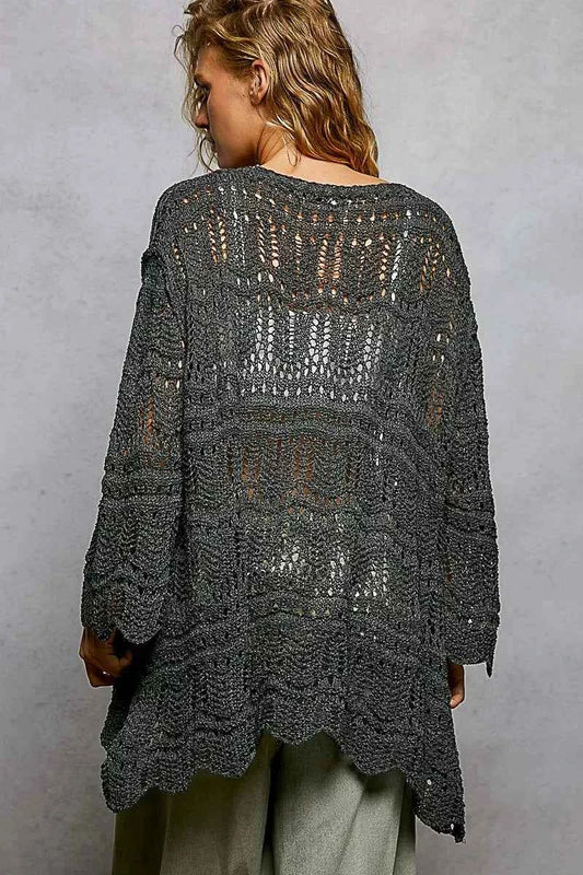 Openwork Lightweight Open Front Cardigan with Scalloped Edge e112f213-79b2-4485-834d-1132c112d1ca-Max-Origin