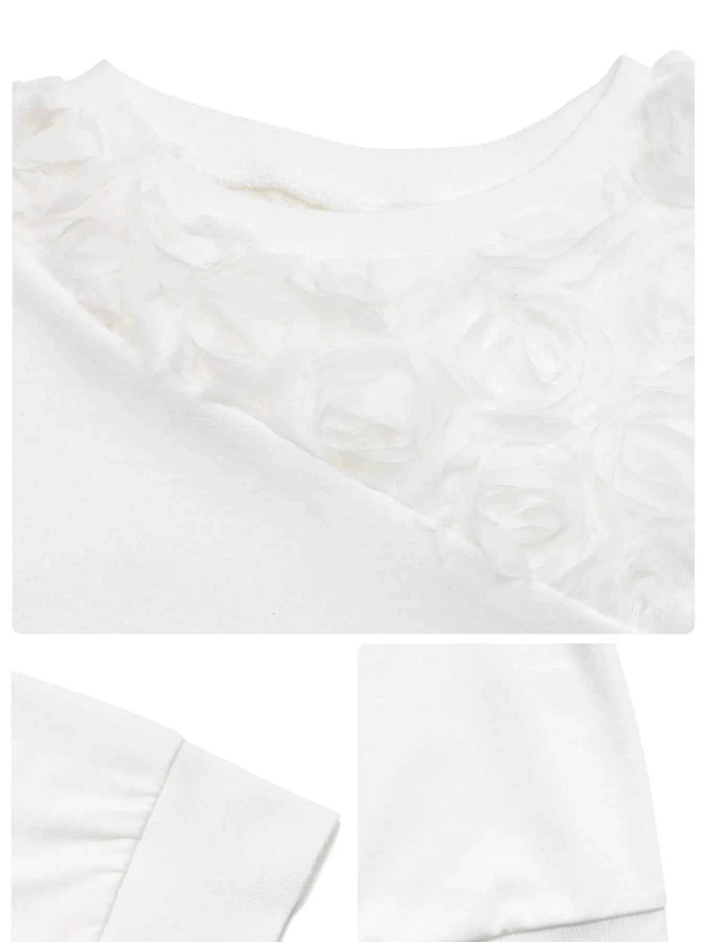 Rose Embroidered Long Sleeve Sweatshirt e113ba5c239e49528712b1c6abb91c9d-Max-Origin