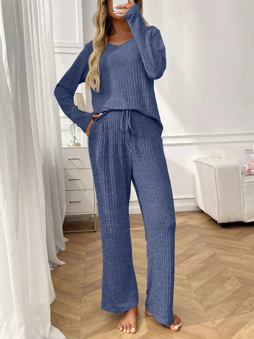 Ribbed Long Sleeve Top and Pants Lounge Set e119f402-70f3-40be-855b-64da172b823c-Max-Origin
