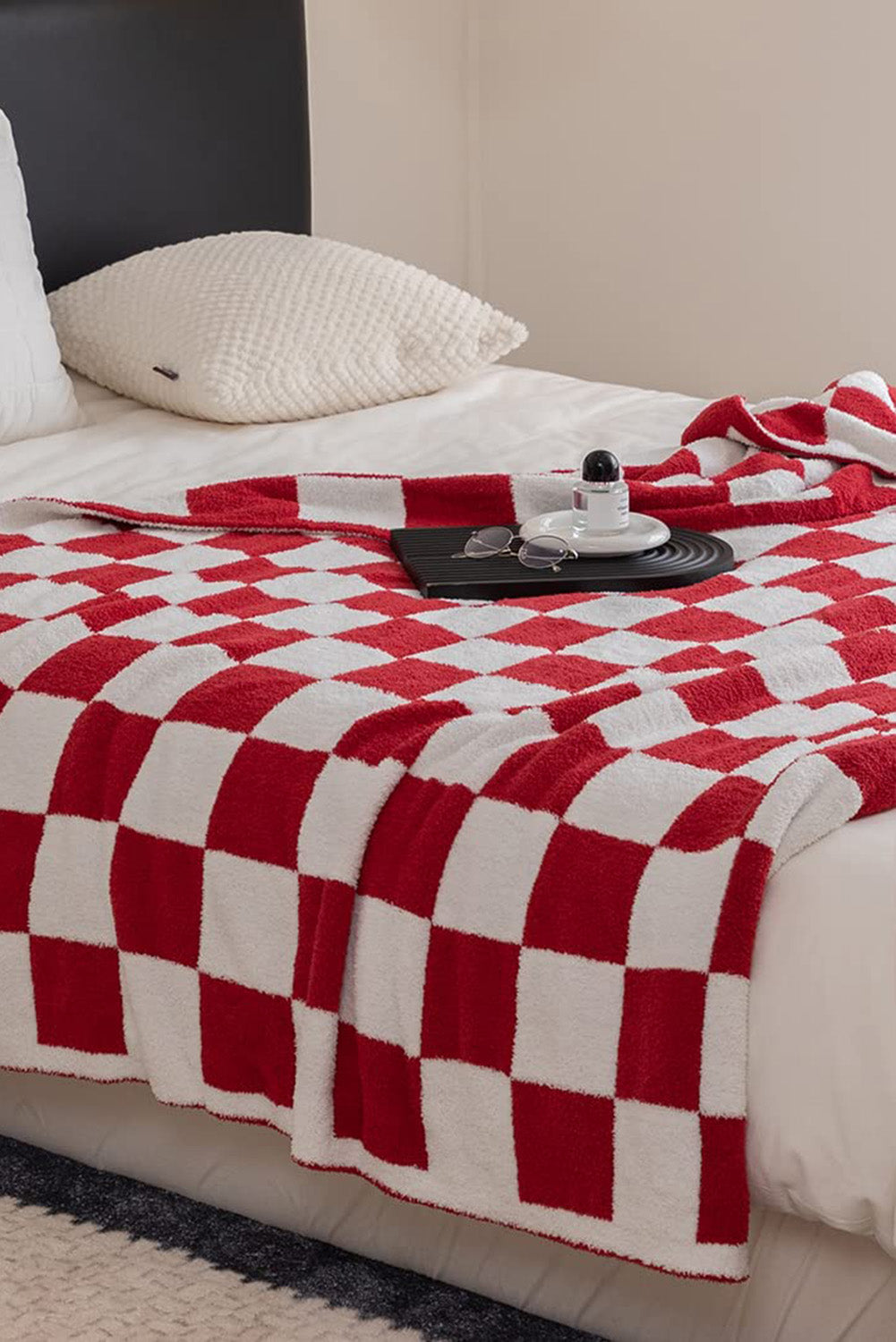 Black & White Checkerboard 127*152cm Flannel Blanket e13706bc609926ba