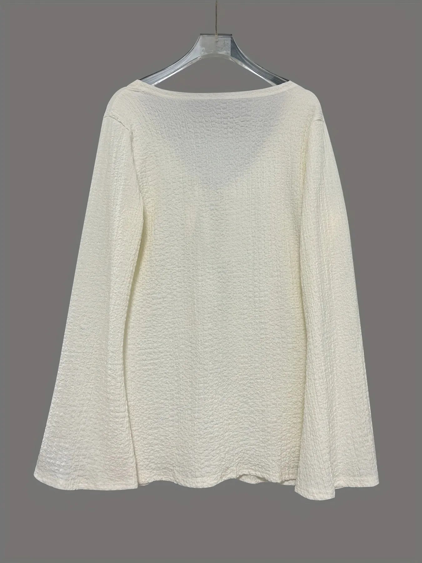 Tie Front Long Sleeve Top and Shorts Set e15f18f8952a42e7a5222d4369311132-Max-Origin