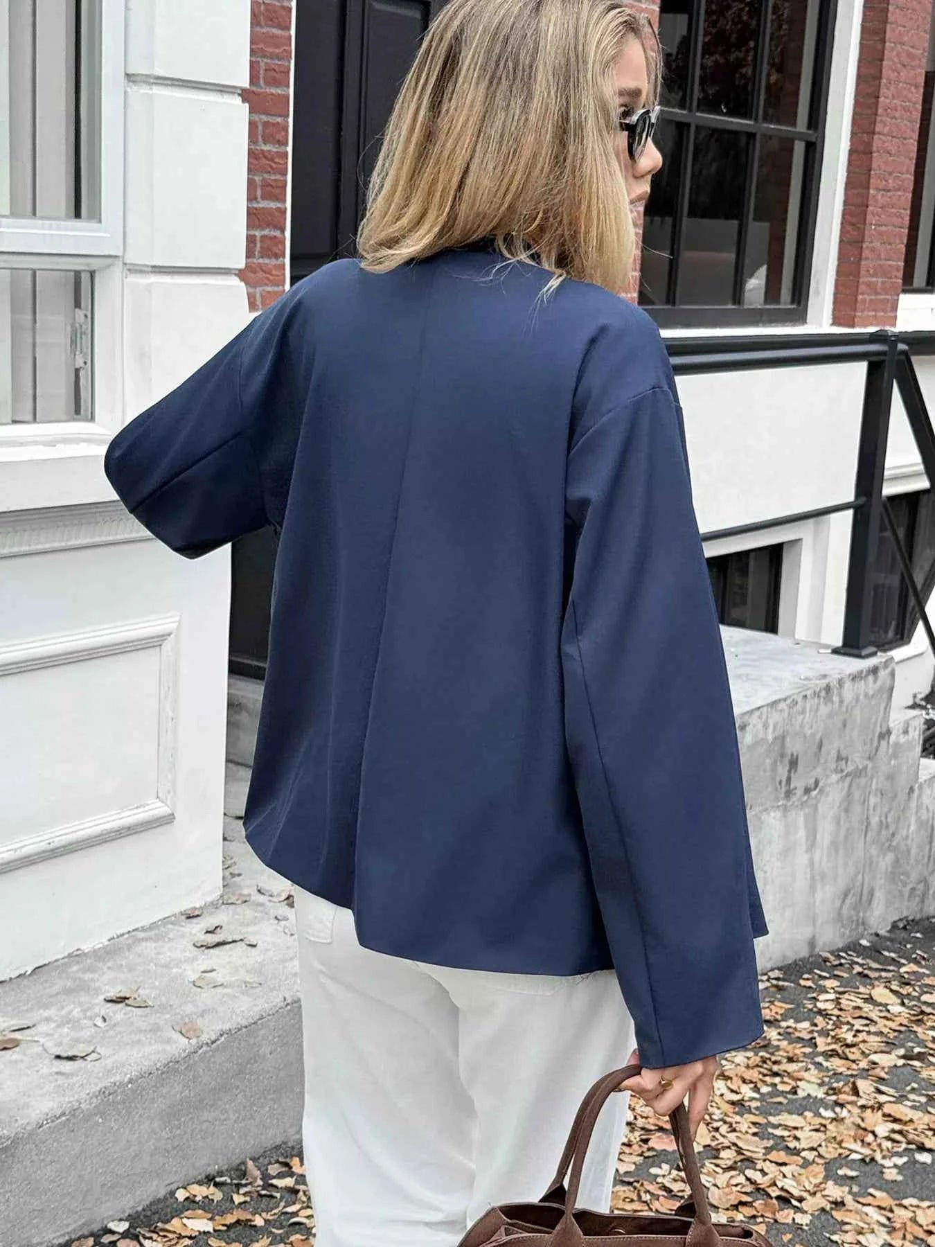 Double-Breasted Long Sleeve Jacket e1685f527e894ae7af59230c541f58da-Max-Origin