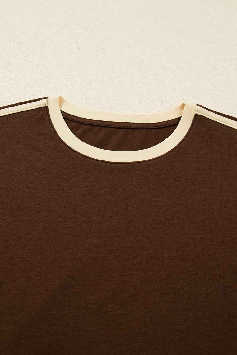 Fiery Red Varsity Striped Crew Neck Long Sleeve Top e16b4176fef648e4