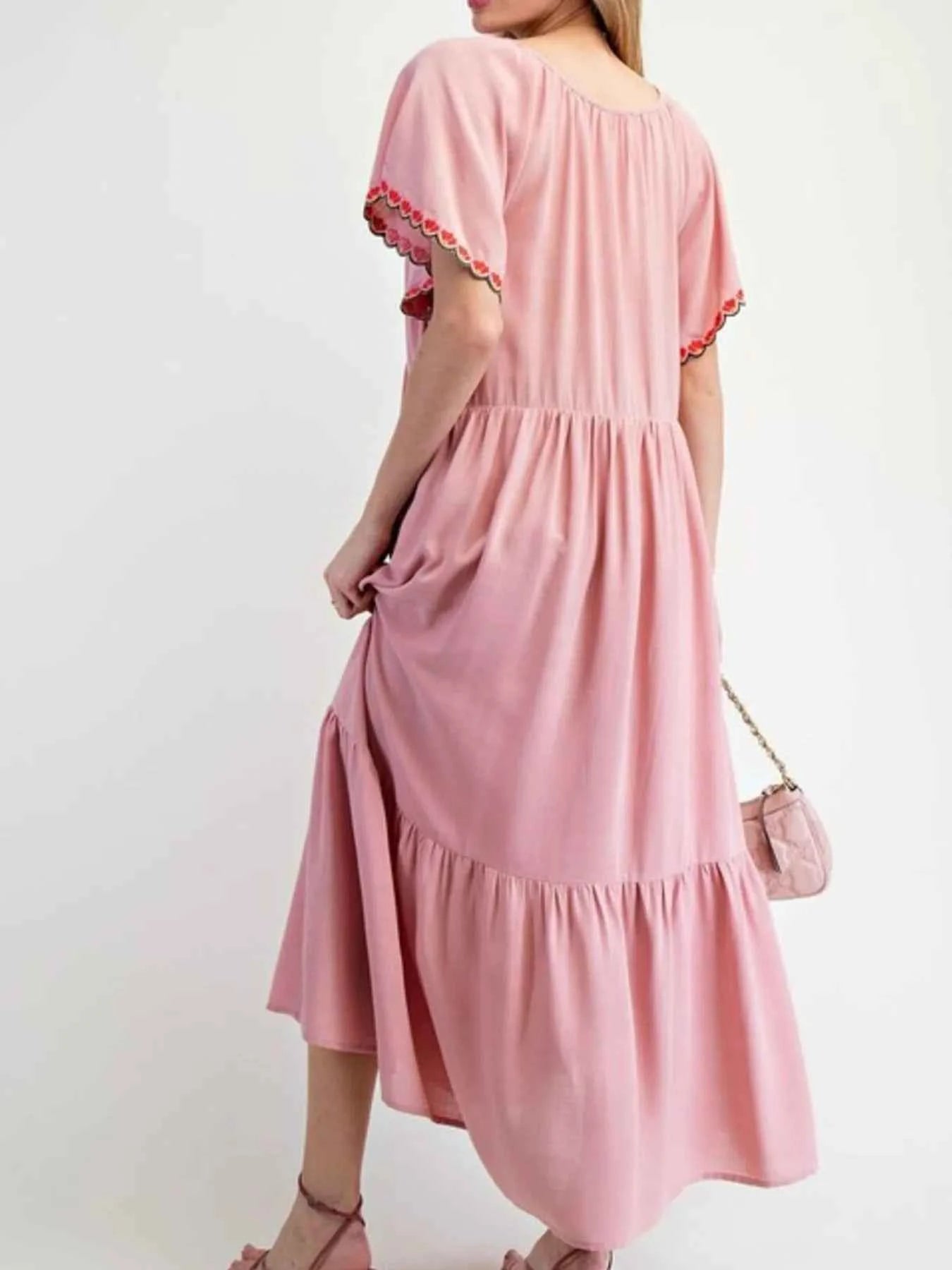 Floral Notched Flutter Sleeve Dress e177f903-61de-44aa-a279-1770d3c425ab-Max-Origin