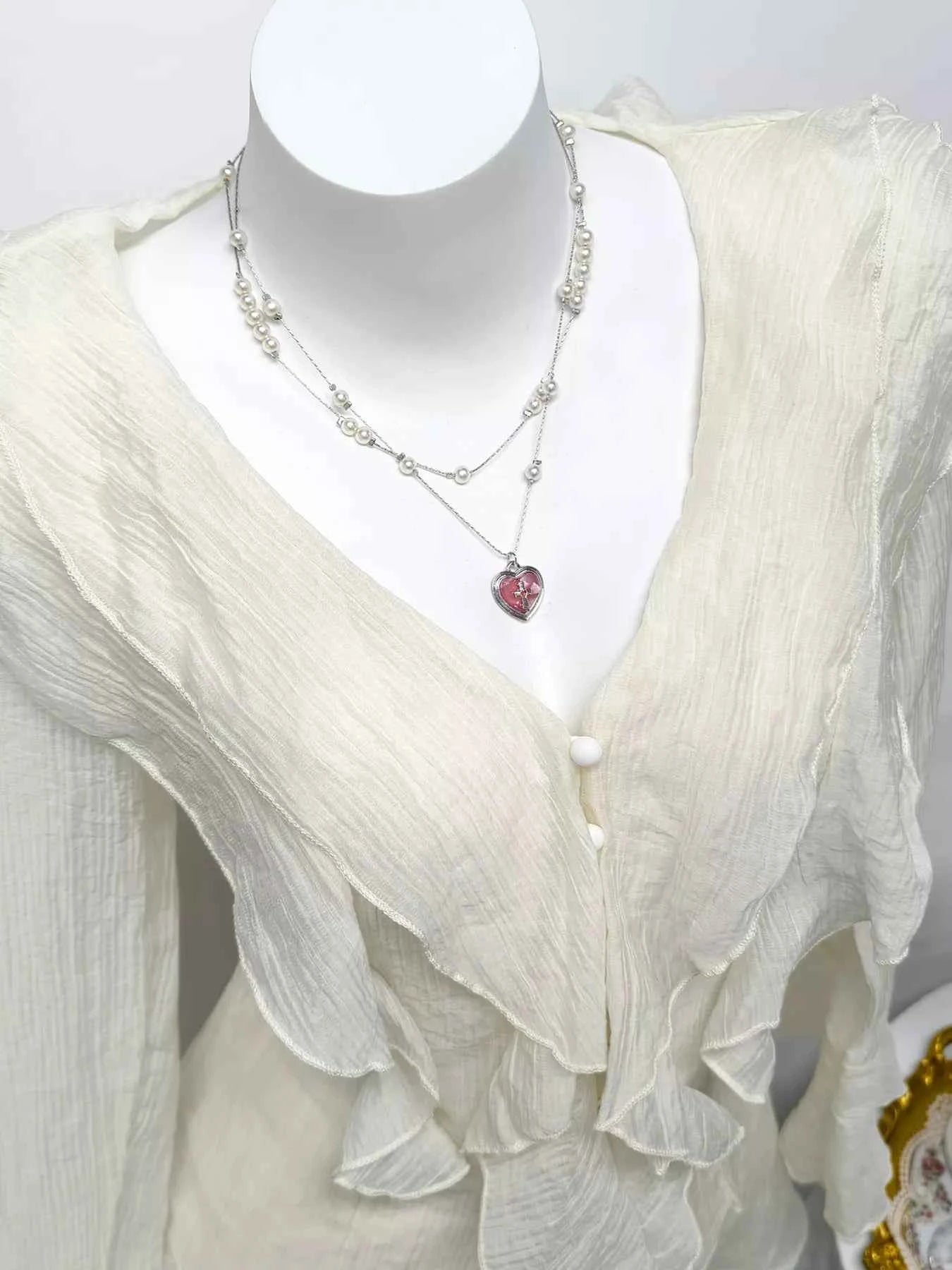 Ruffle Trimmed Blouse and Skirt Set e17a7e96ae054f8da1904e6a2c2e7cb8-Max-Origin