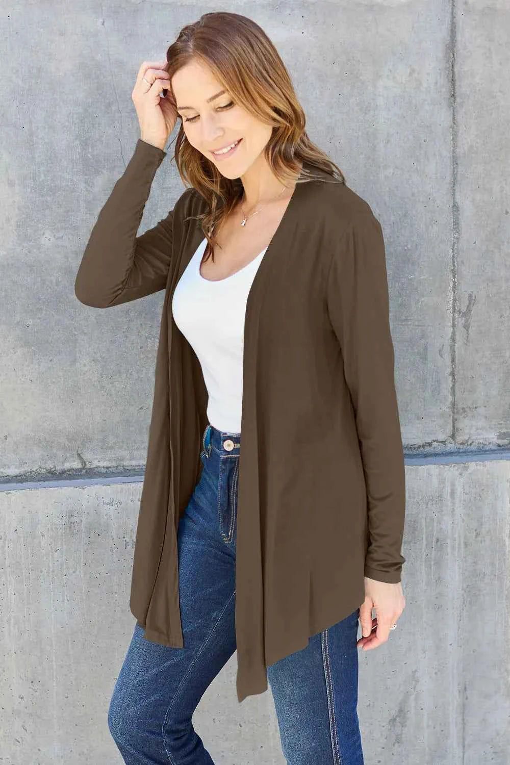 Basic Bae Full Size Open Front Long Sleeve Cardigan e19abdd7-1158-4c13-97e9-9850a278cfc6-Max
