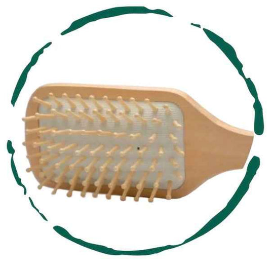 Wooden Detangling Hair Brush As Shown One Size e19bb991-8149-4493-9d37-c90949509cb1