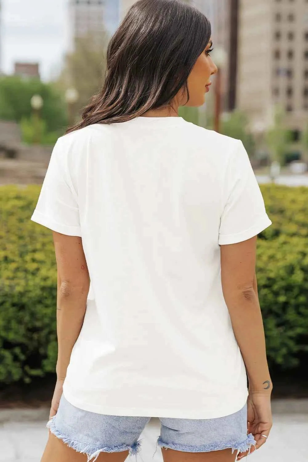 Pumpkin Round Neck Short Sleeve T-Shirt e1a37f26-16bb-4dad-97b4-1efcc3e40b53-Max