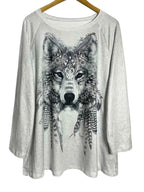 Bohemian Wolf Print Long Sleeve T-Shirt e1a47fc305ed4984b4c29fa864137ef4-Max-Origin