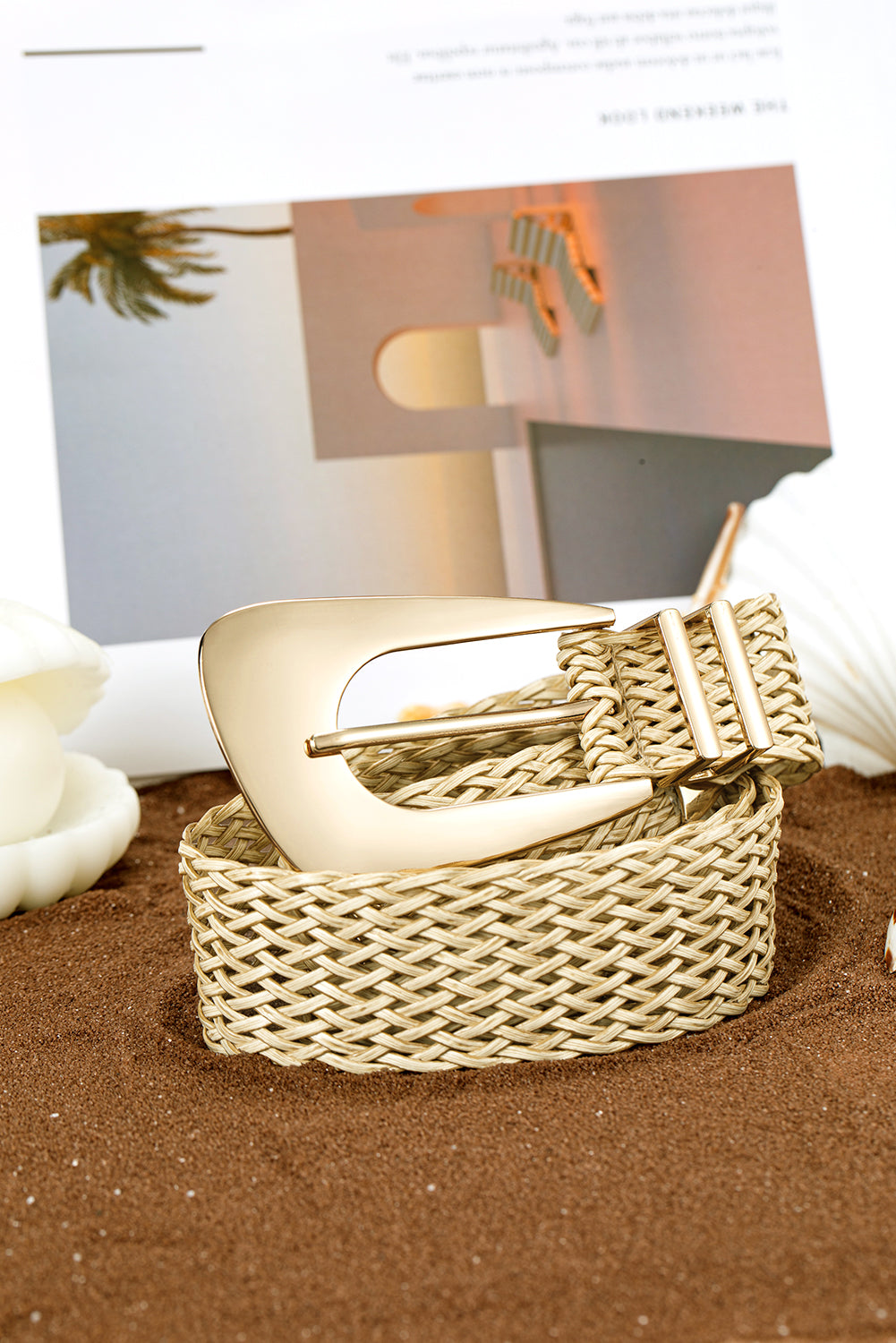 Camel Bohemian Woven Thin Waist Belt e1a7a77554b711dc