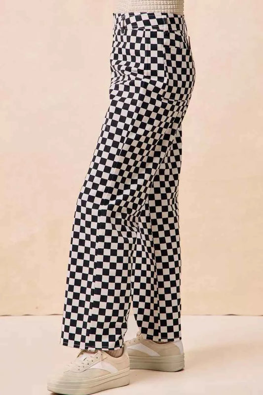 Gameday Theme Checkered Printed Pants e1b20a5c6e11402ba415d800d045ce62-Max-Origin