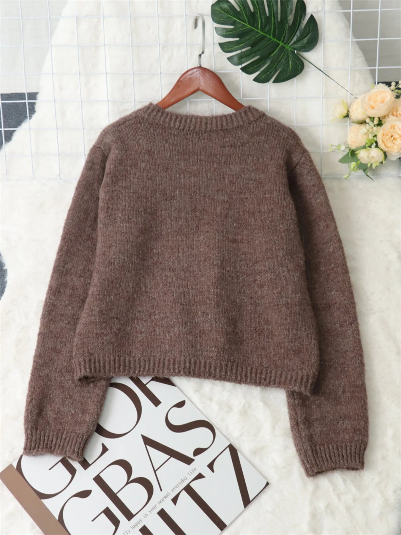 Button-Up Ribbed Hem Cardigan with Chest Pocket e1b3a90886cb45038392d8d77cb8945b-Max-Origin
