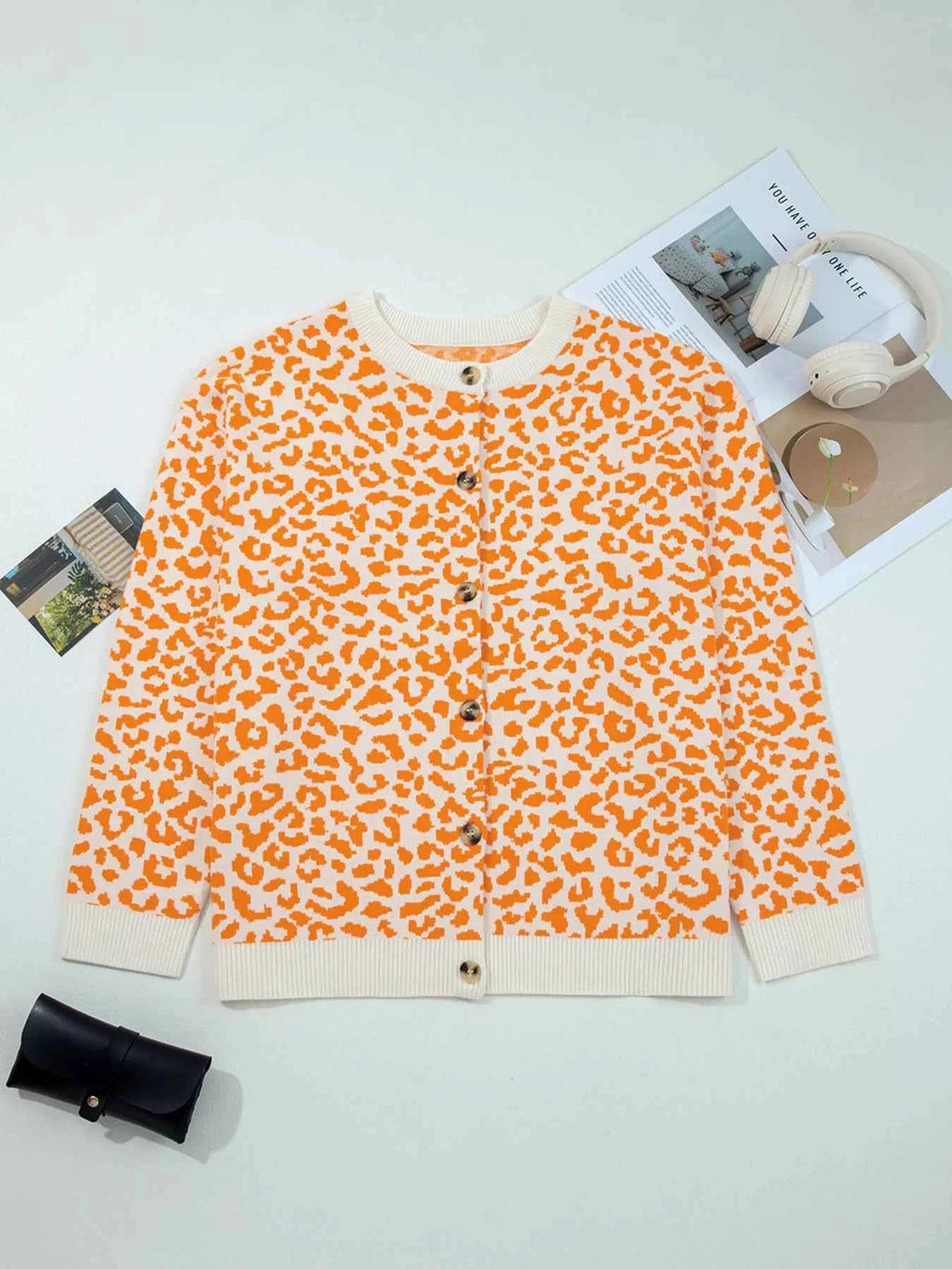 Leopard Drop Shoulder Chunky Knitted Cardigan e1b9fe7c3e314089aaeec5de2e31fca9-Max-Origin