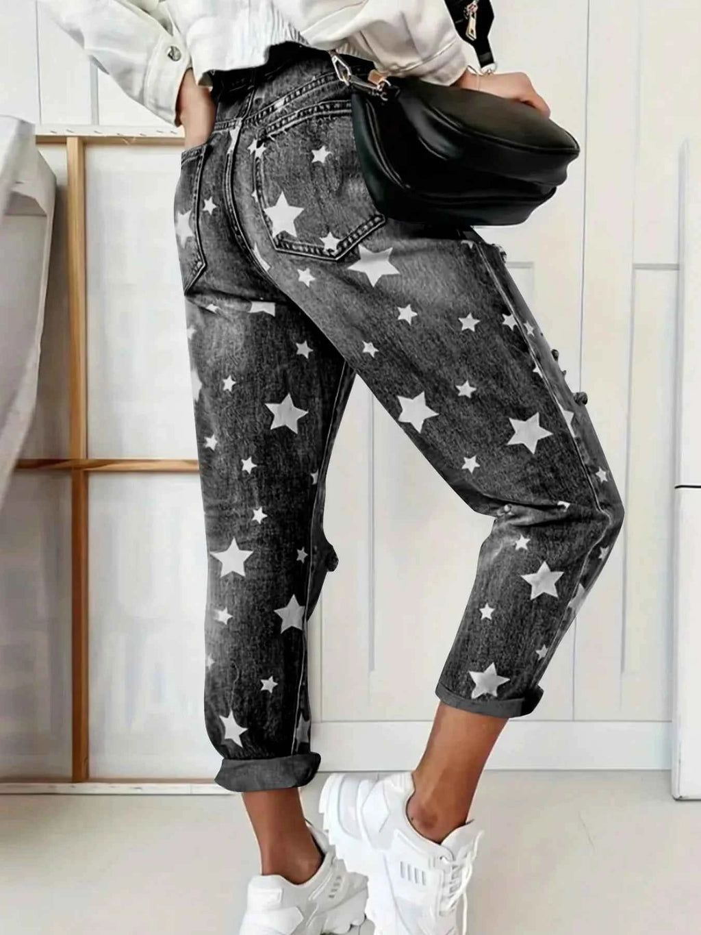 Star Print Distressed High Waist Boyfriend Jeans e1c095ae634c44709c0d3cf8c671b3bf-Max-Origin