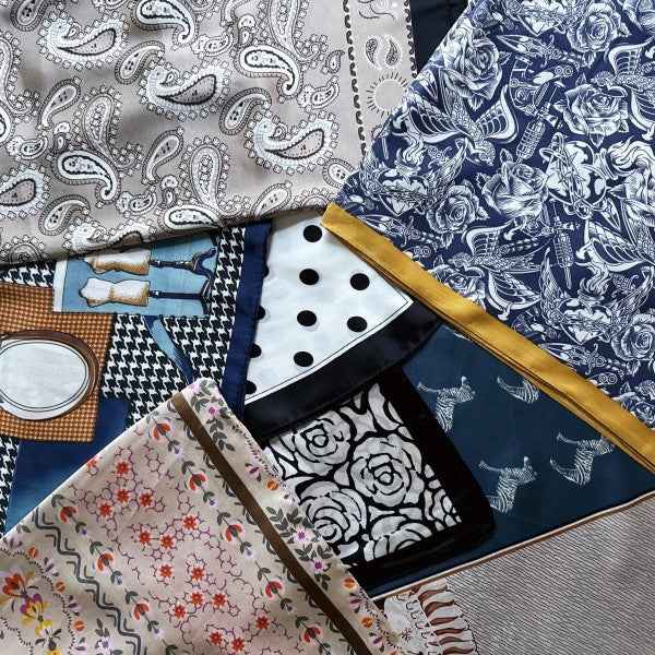 Silky Muse Satin Square Scarf - Chic Silky Scarf F e1c3e4aa-ab06-4f77-9d15-98a5d8c4f146