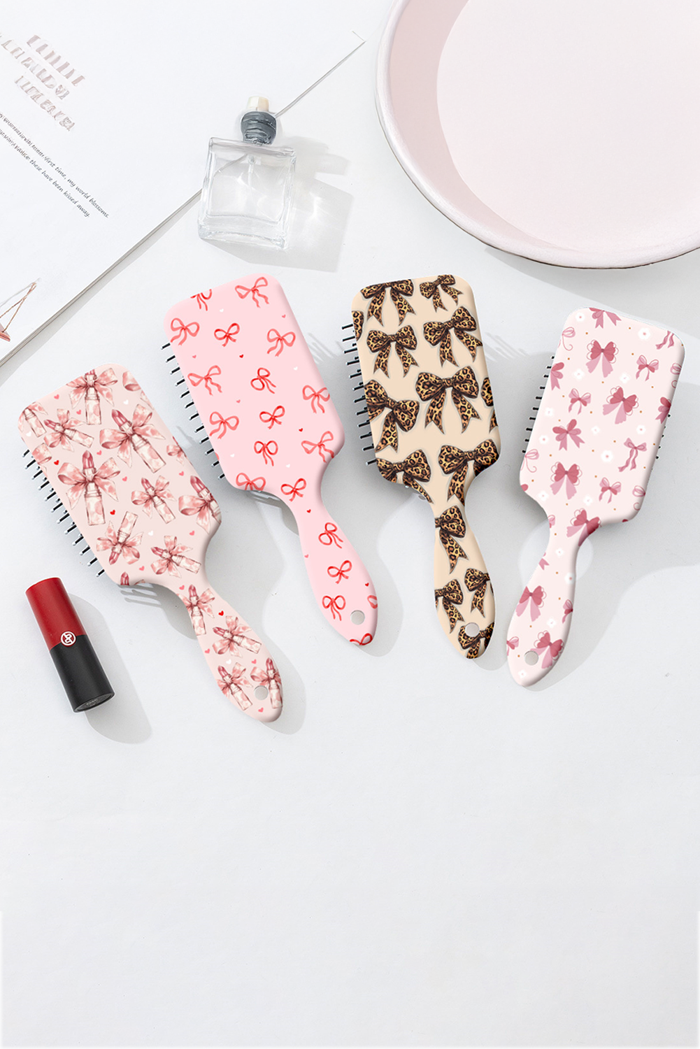 Parchment Leopard Bow Print Hair Comb e1cf9140af2ea39e