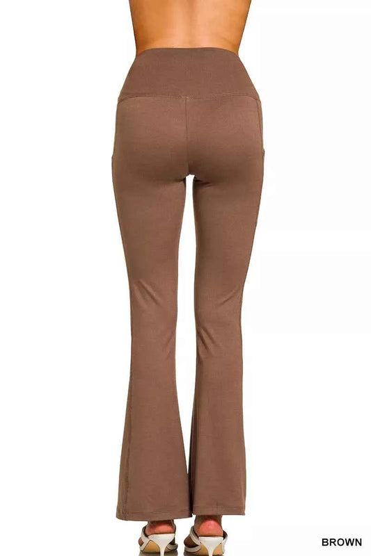 Brushed Dty Microfiber Flare Pants e1d7a5c514d049fe8d3646ba596e64bc-Max-Origin