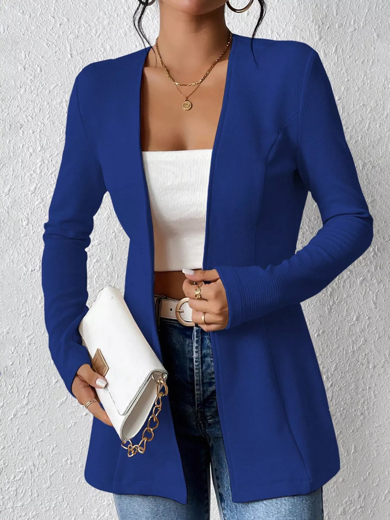 One Button Long Sleeve Blazer e1dfec287dd940dda51c2d14f2aab68d-Max-Origin