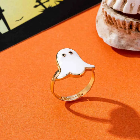 Halloween Ghost 18K Gold-Plated Ring e20102c9-52b7-4b71-8dd7-39853c86c48e-Max-Origin