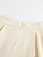 One Button Blazer & Wide Leg Pants Set e2269786f3534f62981d92436e4f04ec-Max