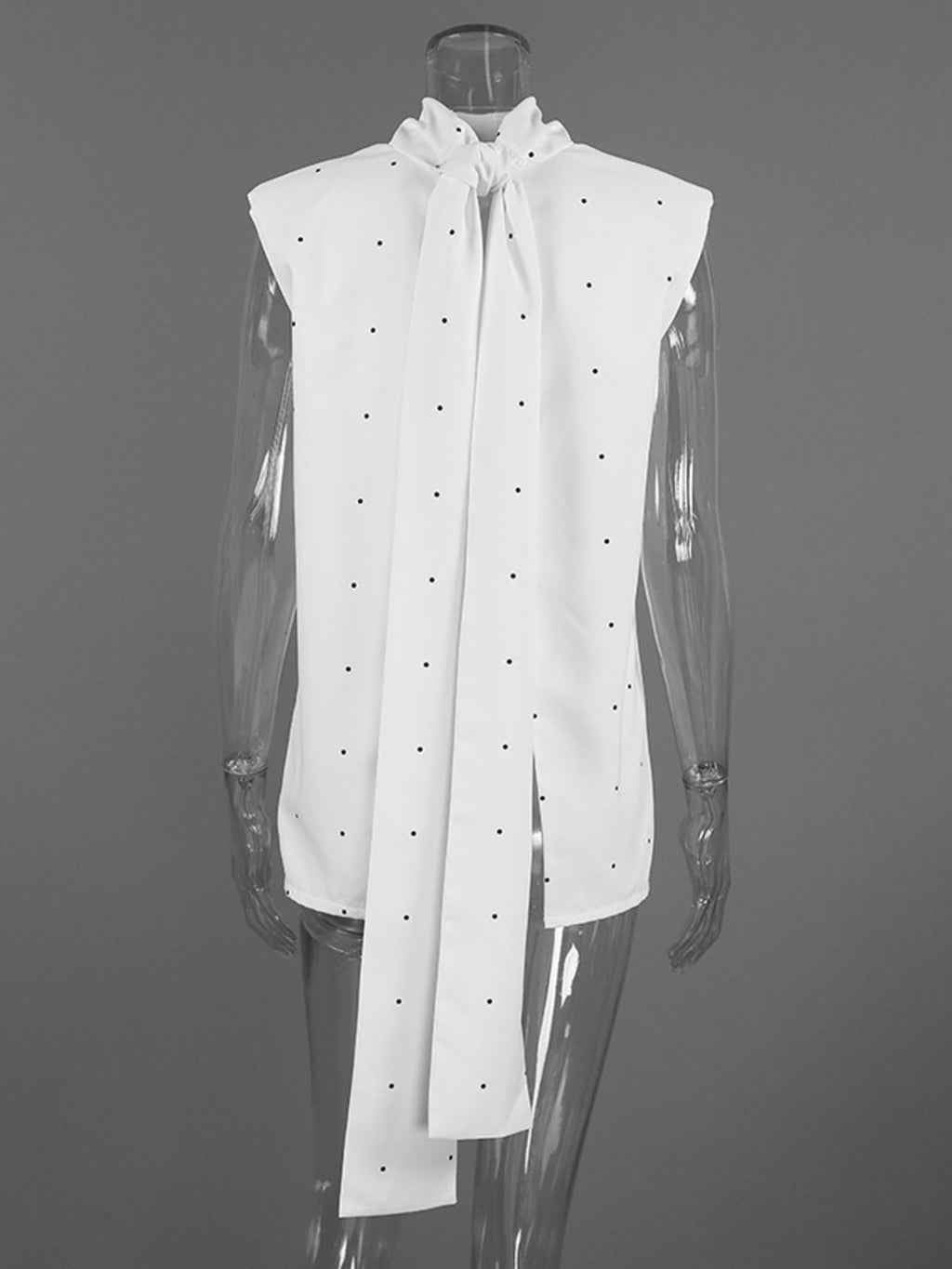 Polka Dot High Neck Tank e24579edafc2413ab476db5569093953-Max