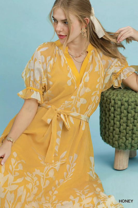 Floral Print Tie Waist Midi Dress with Side Pockets e28144f7-9cad-4f09-8d5f-9056f24639e9-Max-Origin
