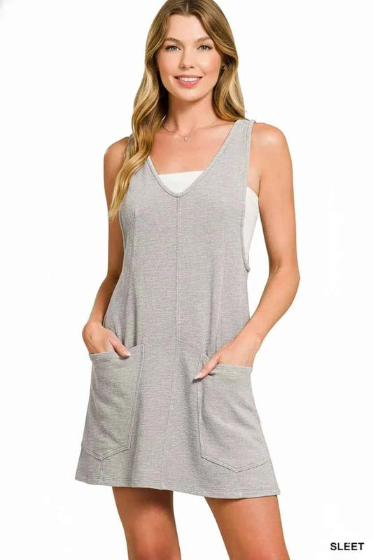 Zenana Washed Slub Adjustable Strap Overall Dress e28e6fe9-36f8-4ce0-8afc-f58b3925227b-Max-Origin
