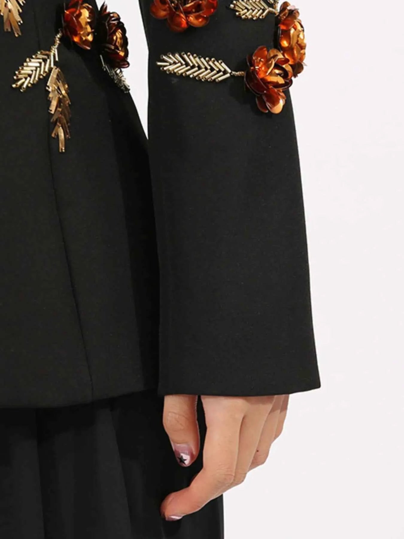 Embroidered Long Sleeve Blazer e2a34f80-01c8-427c-b703-951b90091f3d-Max-Origin