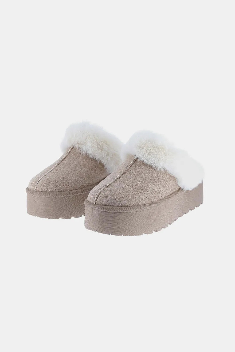 Weeboo Thick Bottom Fur Trim Snow Slippers e2a471c5-b0bc-4f9f-832a-d6b734c6b4ab-Max