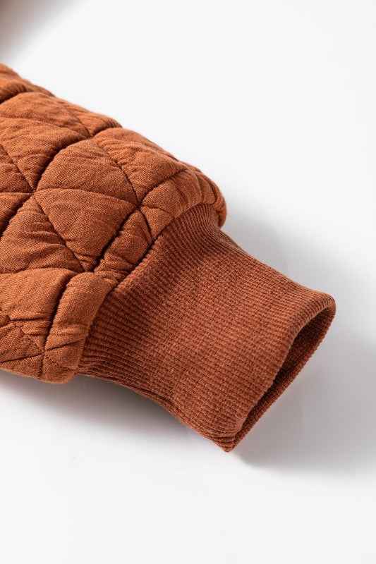 Yavita Half Zipped Loose Sweatshirt e2bed65c-97cd-40c7-83a4-9d539366a773