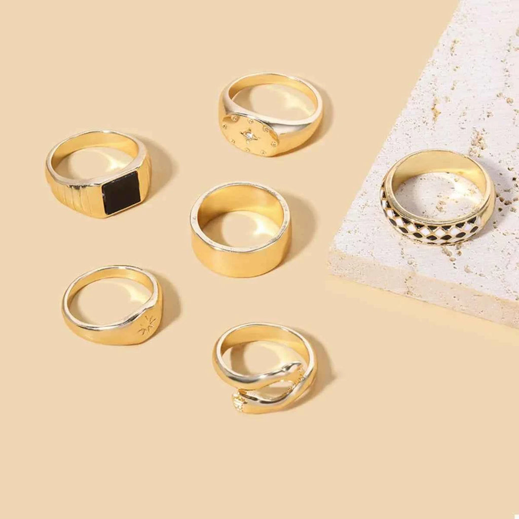 6 Piece 18K Gold-Plated Ring e2c5dd5f-8cf4-400f-ab25-3dd99ad0196e-Max-Origin