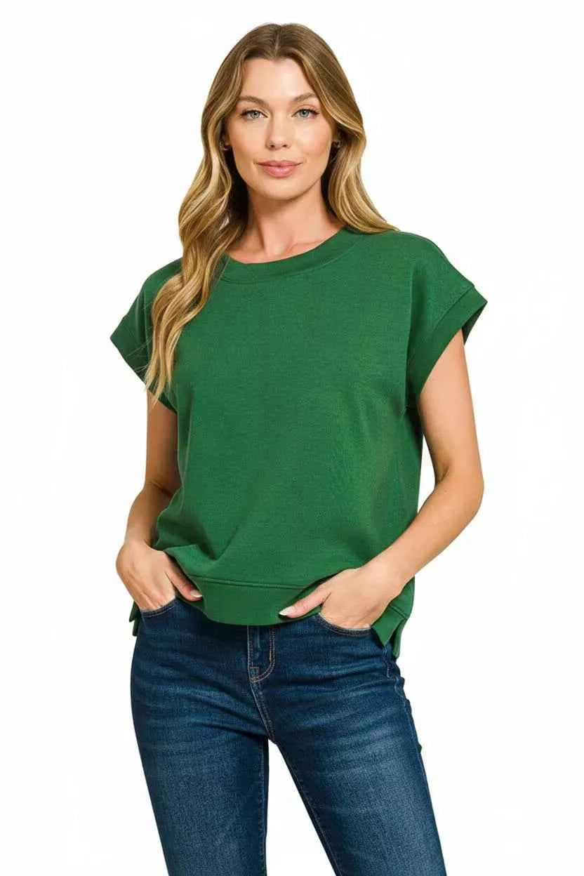Zenana Scuba Short Sleeve Sweatshirts e2f41bad-b084-47cf-ab4f-66a049bc8615-Max-Origin
