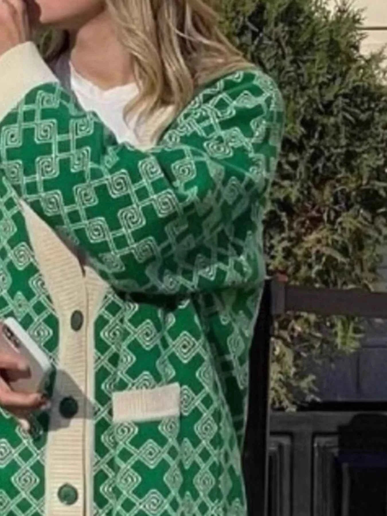 Geometric Pattern Button-Down Cardigan e31b74c4-14c9-481c-8144-454185697b56-Max-Origin