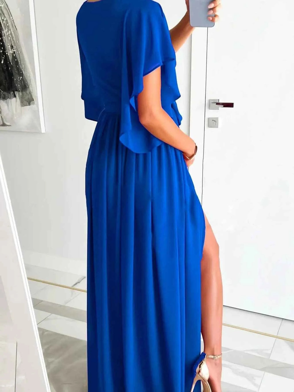 Flutter Sleeve Surplice Tie Waist Dress e3260d410d1a4d2ca28fdd92c65343b3-Max-Origin