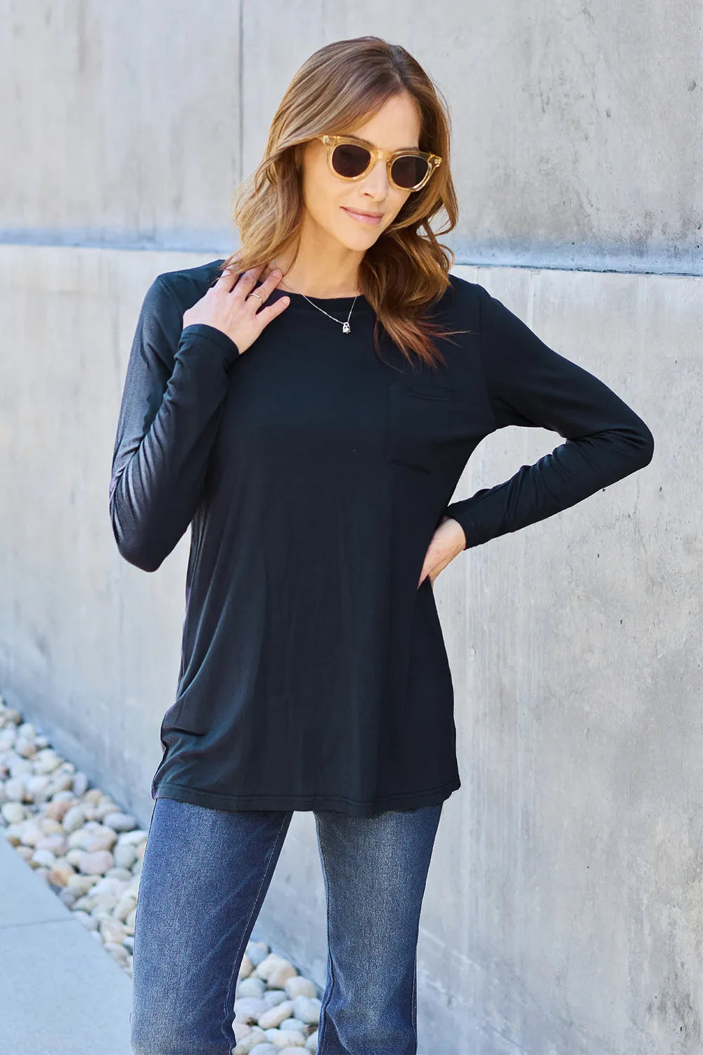 Basic Bae Full Size Round Neck Long Sleeve Top e3270e4f-fbdb-4d91-92ed-d3e158bcbb64-Max