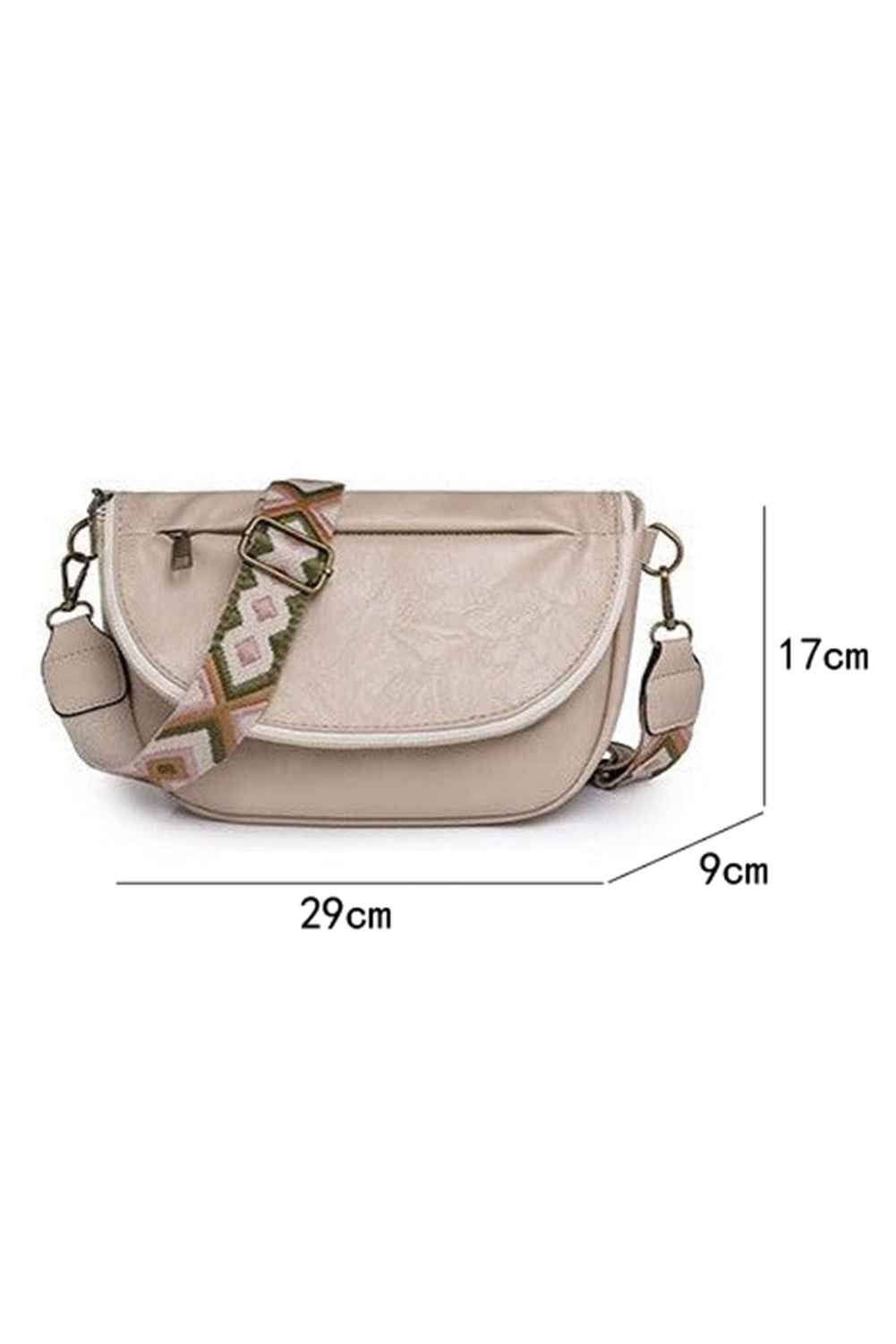 Dark Grey Wide Strap PU Leather Crossbody Bag e3307880ebfcb342