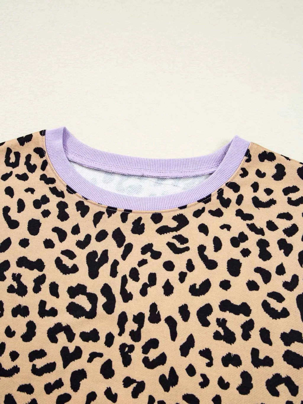 Stripe Color Block Patchwork Leopard Casual Sweatshirt with Slits e33a0069e7a24a71846a92e5b39f4a3b-Max-Origin