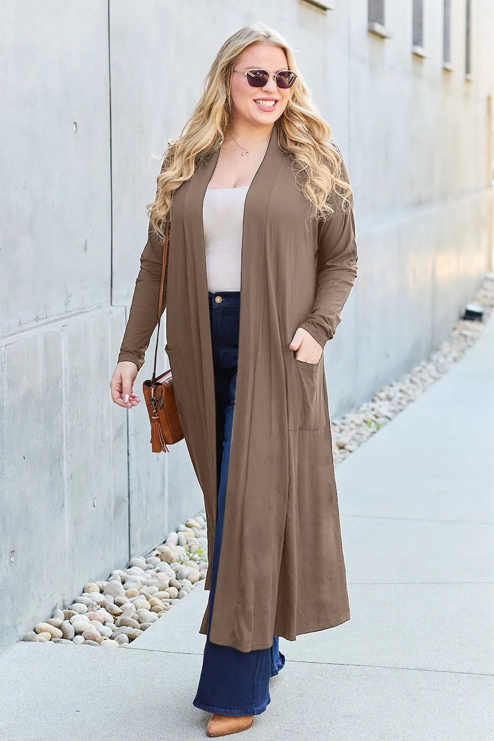 Basic Bae Full Size Open Front Long Sleeve Cover Up e348f23b-6121-416d-bae3-a767ec8b4176-Max