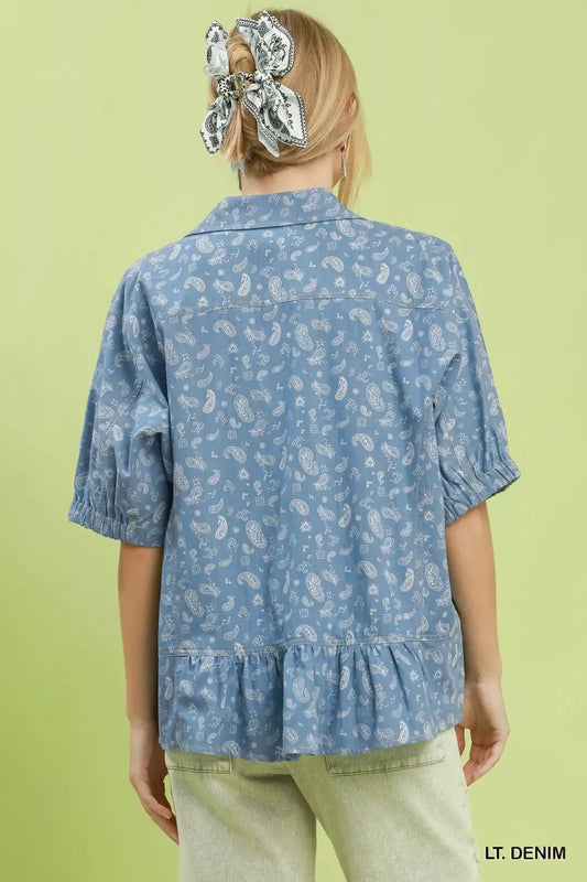 Paisley Print Chambray Top e35255b6-ee8b-4e75-b1d5-911b1ffbc40e-Max-Origin