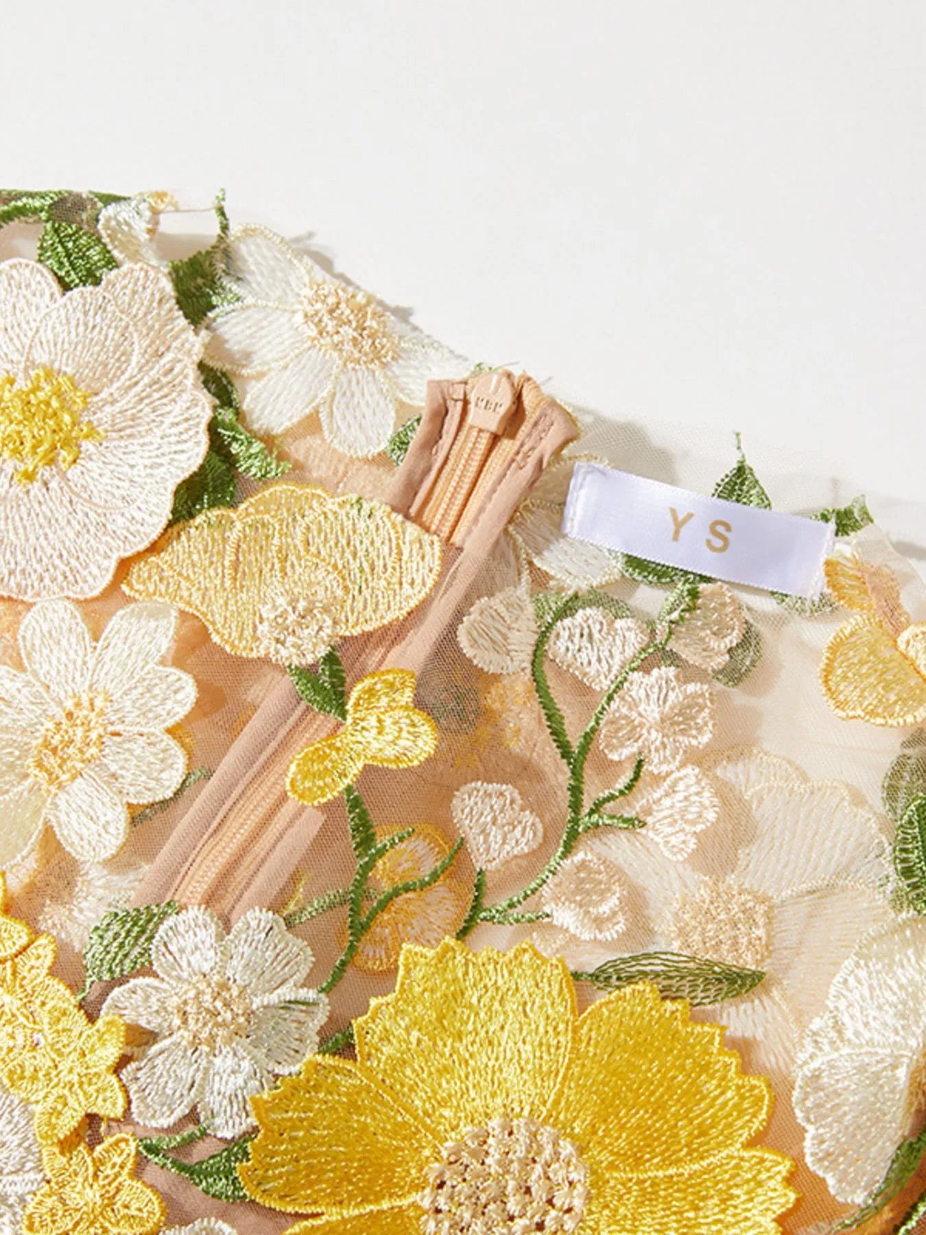 Floral Embroidered Mesh Long Sleeve Midi Dress e3561430-1a16-4735-ae4f-b3685d48003f-Max-Origin