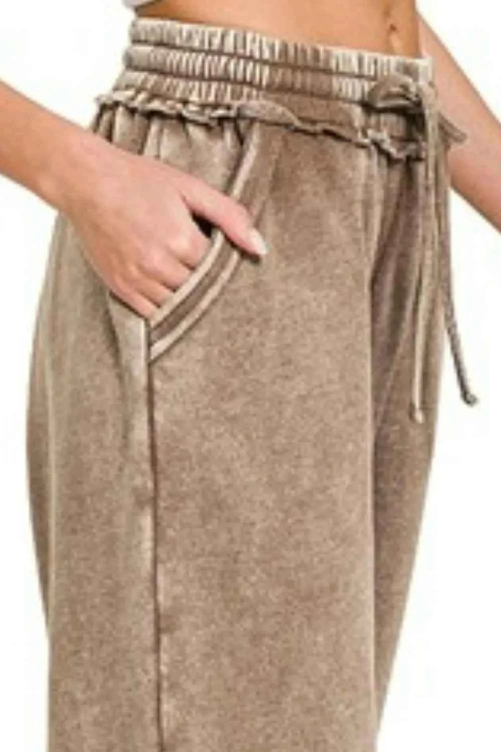 Zenana Full Size Acid Wash Fleece Palazzo Sweatpants with Pockets Plus SIze e36460b9-7bf5-439e-930f-b529ceb6dbe5-Max-Origin