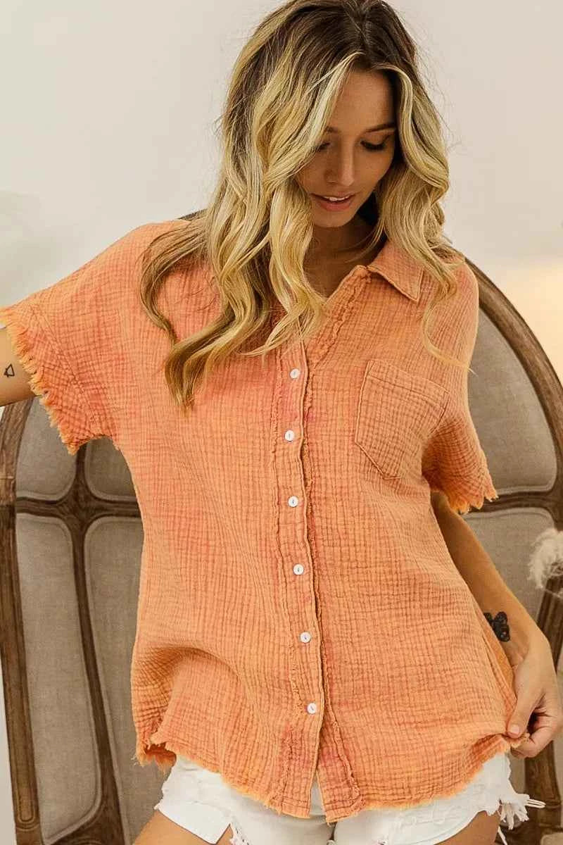 Mineral Washed Buttoned Up Shirt Top e37d5a09bcaf43209887aa02d131c46e-Max-Origin