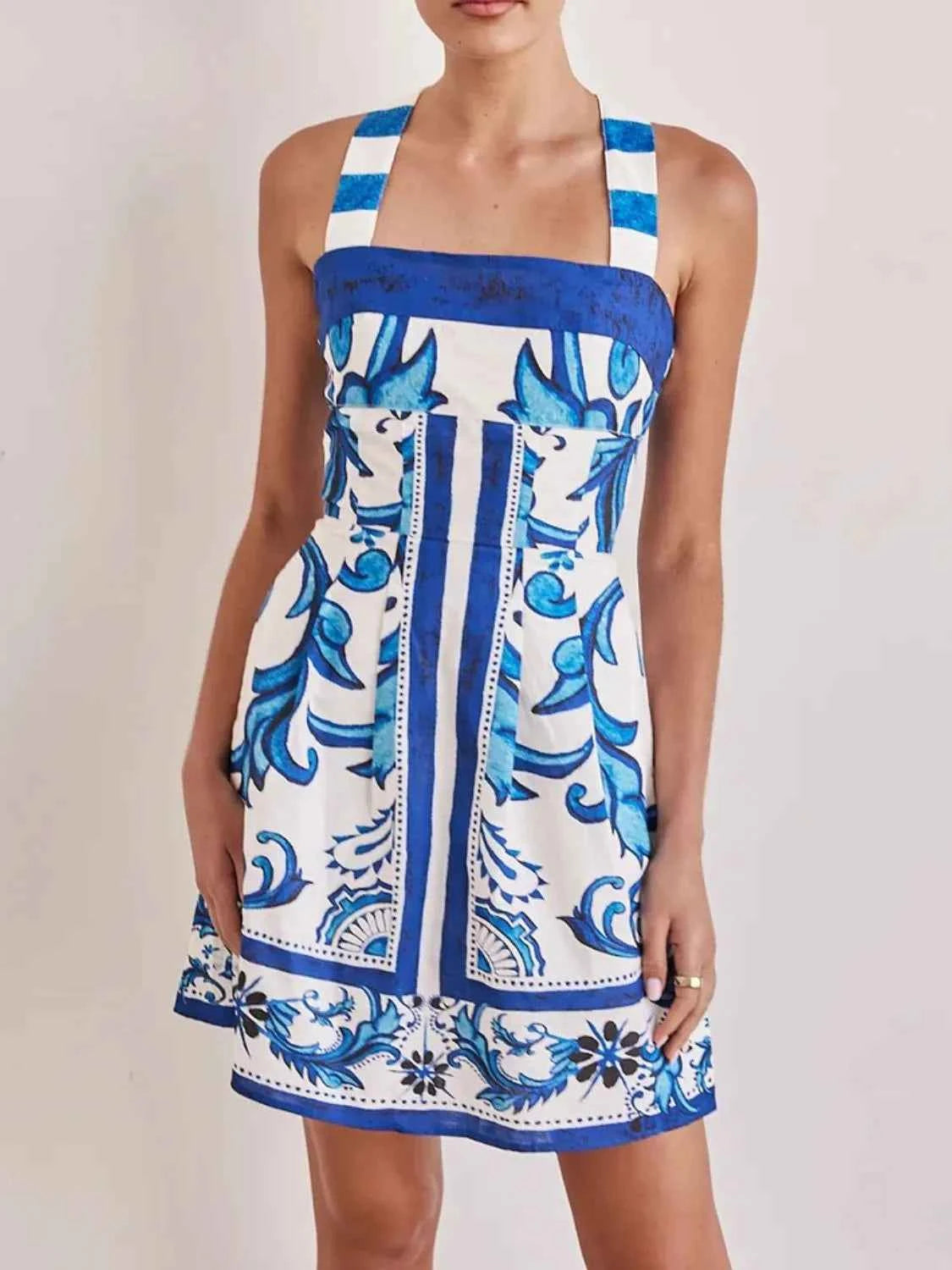 Printed Square Neck Midi Dress e397ba9c-c0db-478e-8c49-ad49d96d9630-Max-Origin