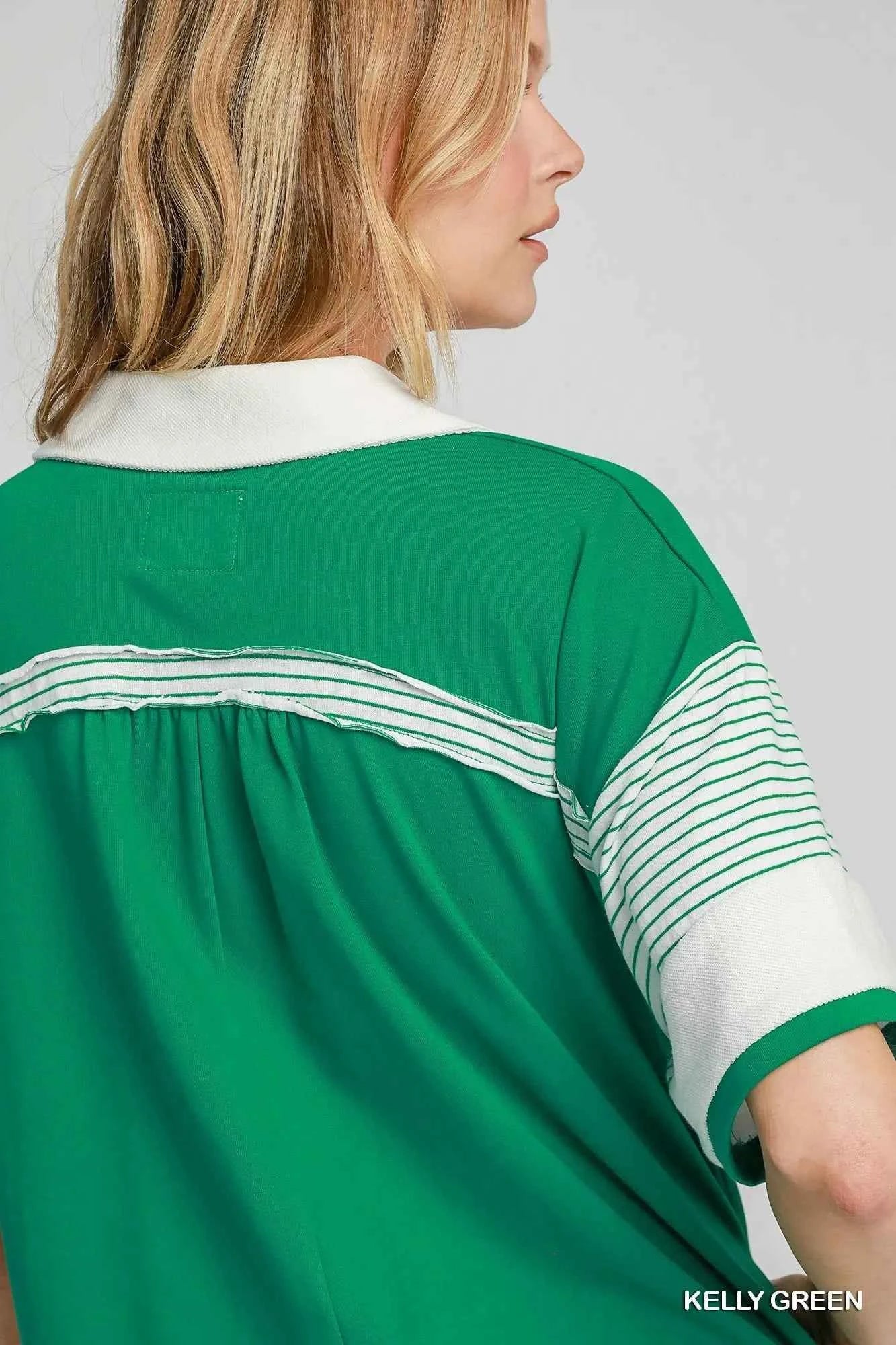Umgee French Terry Collared Colorblock Romper e3a0eff4-2bc5-484e-ba04-c9d1e84c6af3-Max-Origin