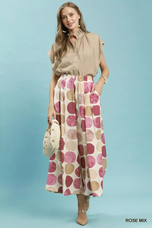 Dot Print Wide Leg Pants e3a47ee0-dcc8-49a2-9674-be6e7d03433d-Max-Origin