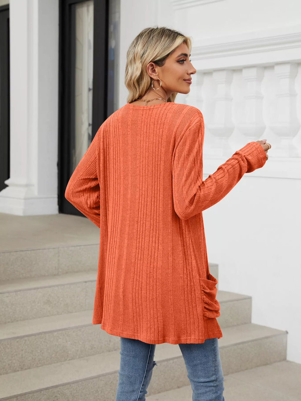 Open Front Long Cardigan e3be4a40fb8445a7a748d30a7beb45d4-Max-Origin