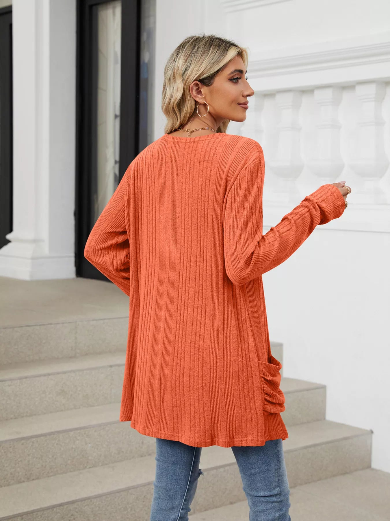 Open Front Long Cardigan e3be4a40fb8445a7a748d30a7beb45d4-Max-Origin